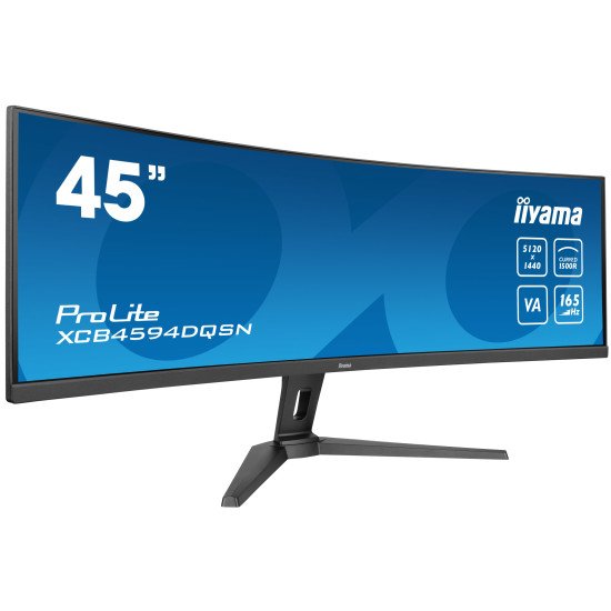 iiyama G-MASTER 45"LCD Curved Bus. UWQHD écran PC 114,3 cm (45") 5120 x 1440 pixels Dual QHD LED Noir