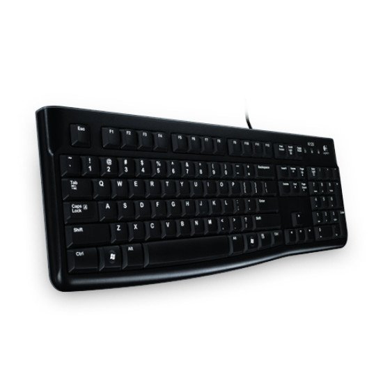 Logitech LGT-K120-US Clavier USB Noir QWERTY US int Noir