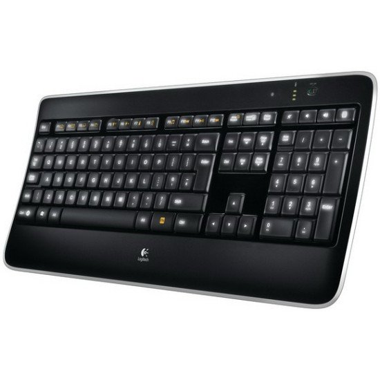 Logitech K800 Clavier sans fil Noir AZERTY BE Noir