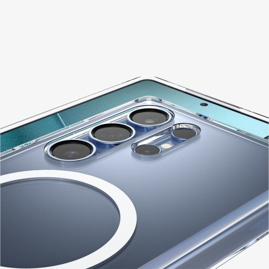 Spigen Ultra Hybrid S (MagFit) coque de protection pour téléphones portables 17,5 cm (6.9") Housse Transparent, Blanc Spigen Ultra Hybrid S (MagFit) coque de protection pour téléphones portables 17,5 cm (6.9") Housse Transparent, Blanc