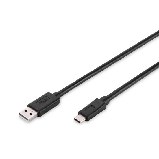 ASSMANN Electronic AK-300136-018-S câble USB 1,8 m 2.0 USB C USB A Noir