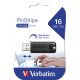 Verbatim PinStripe lecteur USB flash 16 Go USB Type-A 3.2 Gen 1 (3.1 Gen 1) Noir