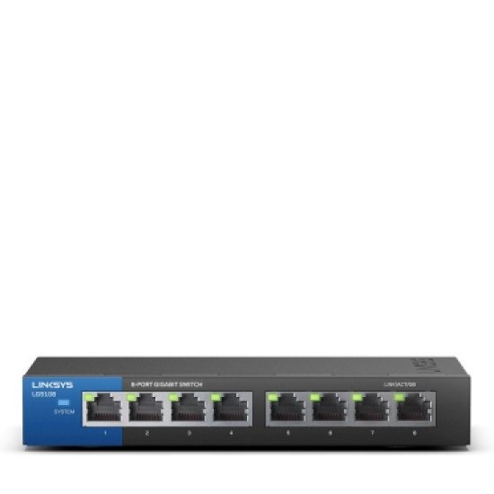 Linksys LGS108 Non-géré Switch Gigabit Ethernet