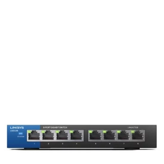 Linksys LGS108 Non-géré Switch Gigabit Ethernet Linksys LGS108 Non-géré Switch Gigabit Ethernet