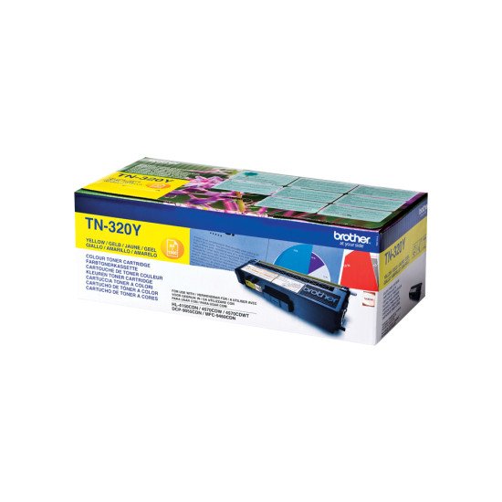 Brother TN-320Y toner Original Jaune 1 pièce(s)