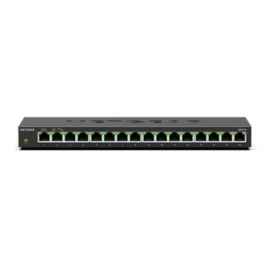 NETGEAR GS316 Non-géré L2 Gigabit Ethernet (10/100/1000) Noir NETGEAR GS316 Non-géré L2 Gigabit Ethernet (10/100/1000) Noir