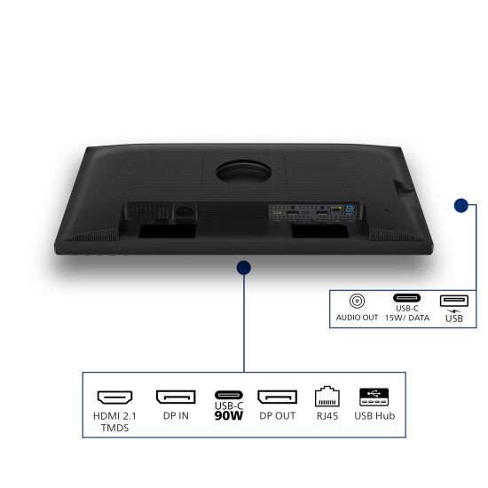 Philips 24B2U3601 écran PC 60,5 cm (23.8") 2560 x 1440 pixels Quad HD LCD Noir