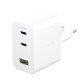 PanzerGlass empower by ® Turbo 70W Multiple Charger incl. 2 x USB-C + USB-A | EU Plug | Silver White Protection d'écran transparent Universel 1 pièce(s)