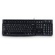 Logitech K120 clavier USB QWERTY Italien Noir