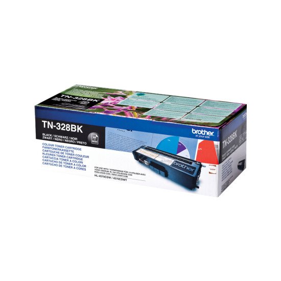 Brother TN-328BK toner Original Noir 1 pièce(s)