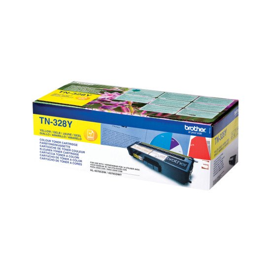 Brother TN-328Y toner Original Jaune 1 pièce(s)