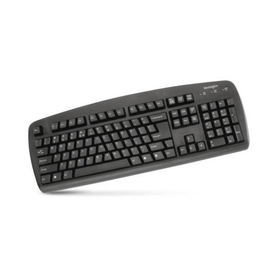 Kensington ValuKeyboard clavier USB AZERTY BE Filaire Noir