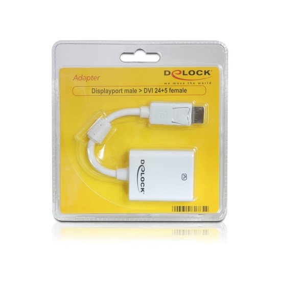 DeLOCK 61765 adaptateur et connecteur de câbles DisplayPort DVI-I