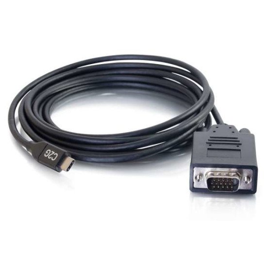 C2G 82387 câble vidéo et adaptateur 0,9 m USB Type-C VGA (D-Sub) Noir