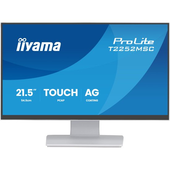 iiyama ProLite T2252MSC-W2AG écran PC 54,5 cm (21.4") 1920 x 1080 pixels Full HD LCD Écran tactile Blanc
