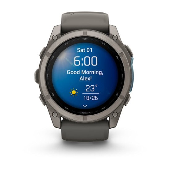 Garmin fēnix 9 3,56 cm (1.4") AMOLED 51 mm Numérique 454 x 454 pixels Écran tactile Titane Wifi GPS (satellite)