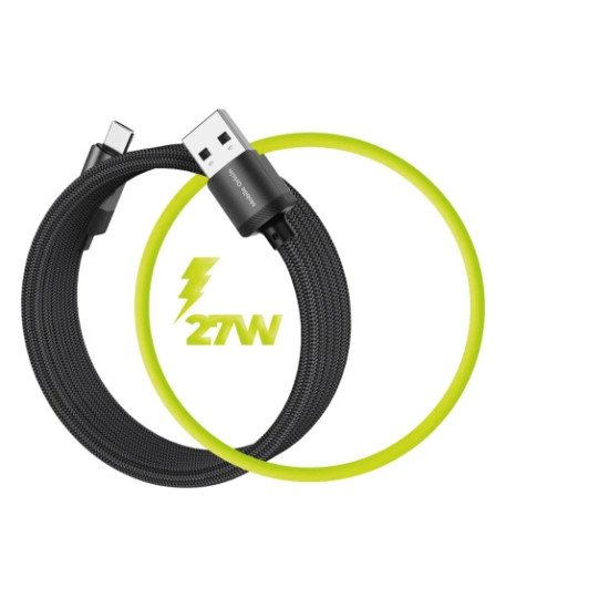 Mobile Origin MC2-USBA-1M-BLK câble USB USB 2.0 USB C 0,48 Gbit/s Noir