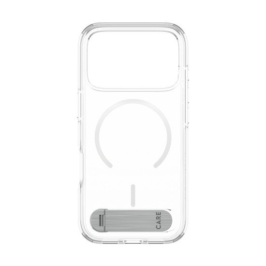 PanzerGlass CARE™ by ® Kickstand Case Transparent w. White MagSafe iPhone 2026 Pro | 17 Pro coque de protection pour téléphones portables Housse