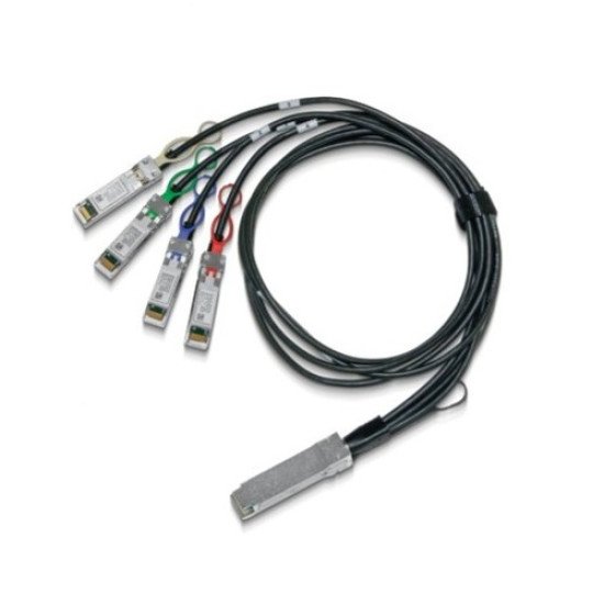 Mellanox Technologies MCP7F00-A01AR30N câble d'InfiniBand 1,5 m QSFP28 4x SFP28 Noir