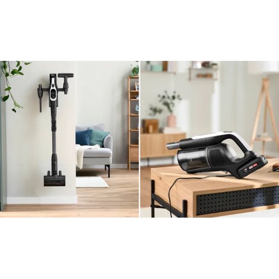 Bosch BCS1041WAC aspirateur balai et balai électrique Batterie Sec HEPA Sans sac 0,4 L 23,5 W Noir, Blanc 4 Ah Bosch BCS1041WAC aspirateur balai et balai électrique Batterie Sec HEPA Sans sac 0,4 L 23,5 W Noir, Blanc 4 Ah