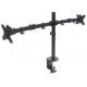 Manhattan Support de bureau double pour TV/moniteurs (Bras articulé), écrans 10" à 27", fixation à l'arrière par pince, Compatibilité VESA : 75x75 et 100x100 mm (vérifiez les dimensions des quatre trous de fixation à l'arrière), charge max. 8 kg
