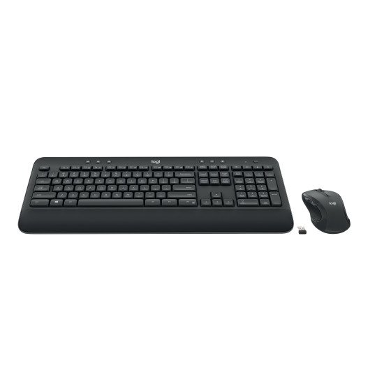 Logitech Advanced Wireless Combo clavier RF sans fil QWERTZ Allemand Noir