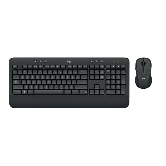 Logitech Advanced Wireless Combo clavier RF sans fil QWERTZ Allemand Noir