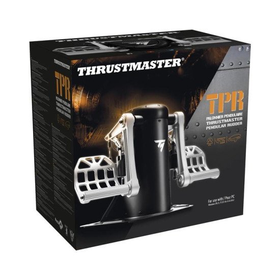 Thrustmaster TPR Rudder Noir, Argent USB simulation de vol Analogique PC