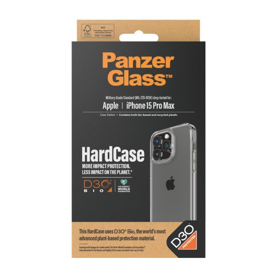 PanzerGlass HardCase with D30 coque de protection pour téléphones portables Housse Transparent