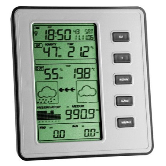 TFA-Dostmann 35.1077 station météo numérique Argent