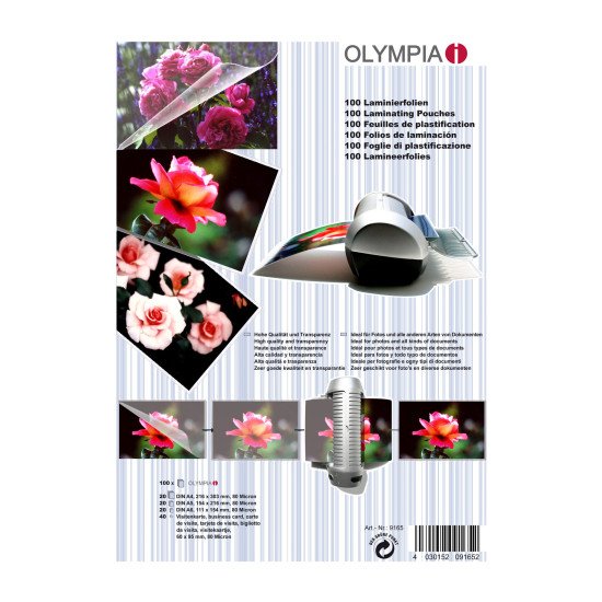 Olympia 9165 pochette plastique 100 pièce(s)