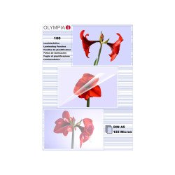 Olympia 1x100 DIN A5 125 micron pochette plastique 100 pièce(s)