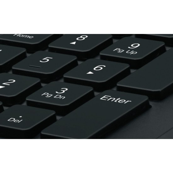 Logitech K280E Pro f/ Business clavier USB QWERTY Italien Noir