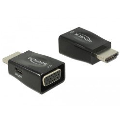 DeLOCK 65902 changeur de genre de câble HDMI A VGA Noir DeLOCK 65902 changeur de genre de câble HDMI A VGA Noir