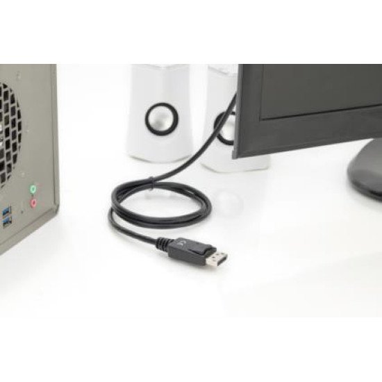 ASSMANN Electronic AK-340303-010-S câble vidéo et adaptateur 1 m HDMI Type A (Standard) DisplayPort Noir