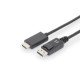 ASSMANN Electronic AK-340303-010-S câble vidéo et adaptateur 1 m HDMI Type A (Standard) DisplayPort Noir