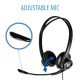 V7 Casque stéréo USB Essentials avec microphone