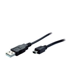 S-Conn 14-16055 câble USB 5 m 2.0 Mini-USB B USB A Noir