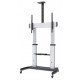 Manhattan Chariot pour TV/moniteurs, écrans 60"–100", Compatibilité VESA : de 200x200 à 800x600 mm (vérifiez les dimensions des quatre trous de fixation à l'arrière), charge max. 100 kg, hauteur 1200–1685 mm, LFD, support