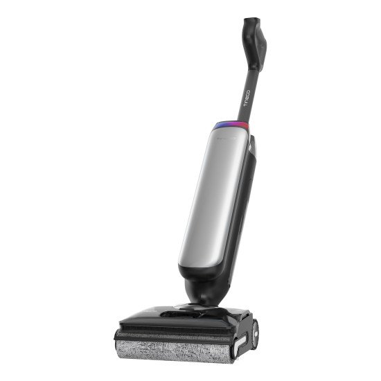 Tineco Floor One S9 Artist Aspirateur-balai 2 en 1 Batterie Sec&humide Sans sac Noir, Argent 3,9 Ah