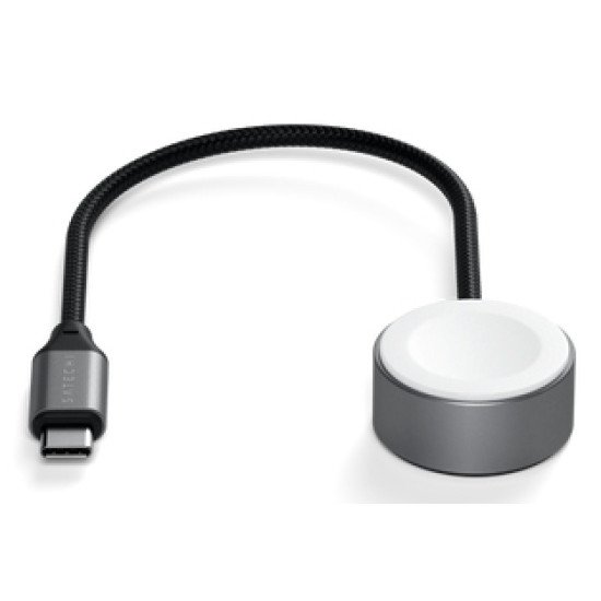 Satechi ST-QCAWM chargeur d'appareils mobiles Smartwatch Blanc, Gris USB Recharge sans fil Intérieure