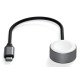 Satechi ST-QCAWM chargeur d'appareils mobiles Smartwatch Blanc, Gris USB Recharge sans fil Intérieure