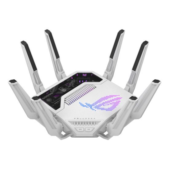 ASUS ROG Rapture GT-BE19000AI routeur sans fil 10 Gigabit Ethernet Tri-bande (2,4 GHz / 5 GHz / 6 GHz) Blanc