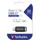 Verbatim Store 'n' Go lecteur USB flash 128 Go USB Type-C 3.2 Gen 1 (3.1 Gen 1) Noir