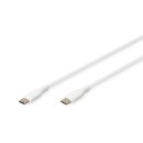 Digitus Câble de connexion USB-C en silicone, 0,5m, blanc Digitus Câble de connexion USB-C en silicone, 0,5m, blanc