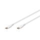 Digitus Câble de connexion USB-C en silicone, 0,5m, blanc Digitus Câble de connexion USB-C en silicone, 0,5m, blanc