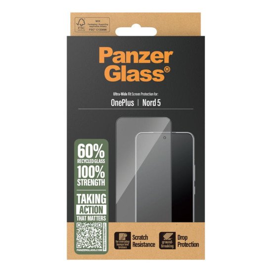 PanzerGlass PG60403 écran et protection arrière de téléphones portables Protection d'écran transparent OnePlus 1 pièce(s)