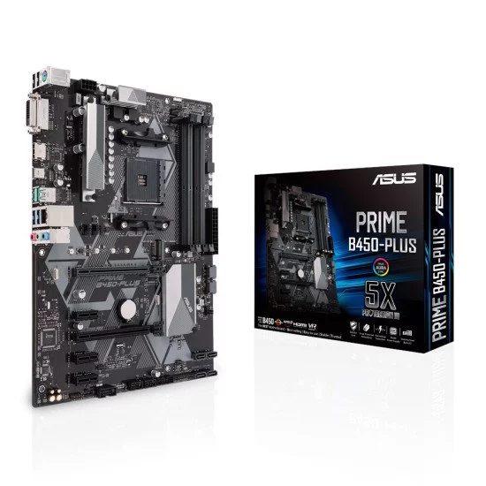 ASUS PRIME B450-PLUS Emplacement AM4 AMD B450 ATX ASUS PRIME B450-PLUS Emplacement AM4 AMD B450 ATX