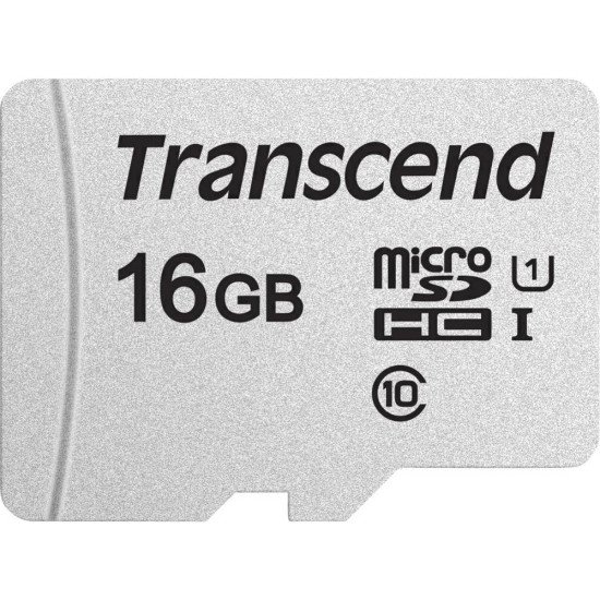 Transcend microSDHC 300S mémoire flash 16 Go Classe 10 NAND