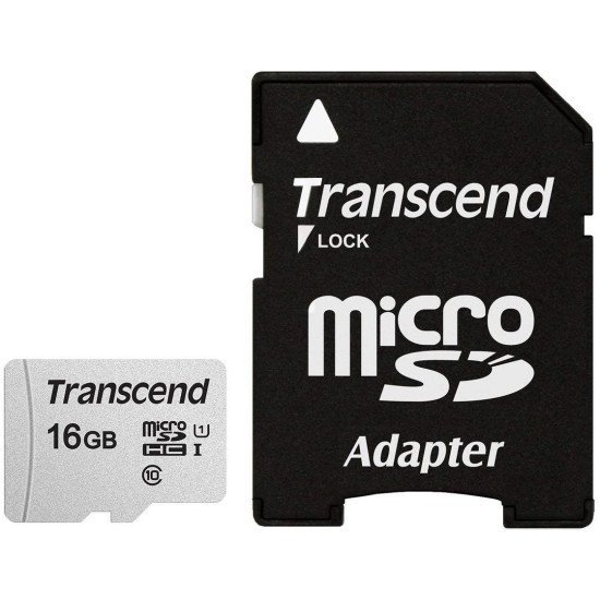 Transcend microSDHC 300S mémoire flash 16 Go Classe 10 NAND